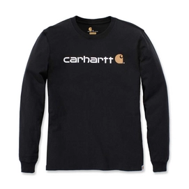 T-Shirt Carhartt Men Core Logo L/S Black-L