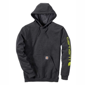 Pull Carhartt Men Sleeve Logo Hooded Sweatshirt Carbon Heather-XL