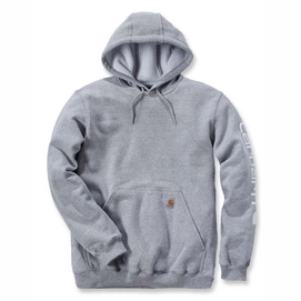 Trui Carhartt Men Sleeve Logo Hooded Sweatshirt Heather Grey