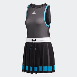 Tenniskleid Adidas Escouade Dress Schwarz Weiß Damen