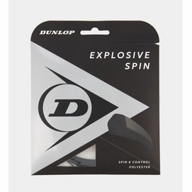 Cordage de Tennis Dunlop Explosive Spin 16G Black 1.30mm/12m