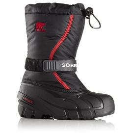 Bottes Sorel Youth Flurry Black/Bright Red