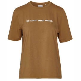 T-Shirt Covers & Co Fiona Uni Gold Damen-XS
