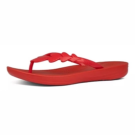 Zehentrenner FitFlop Iqushion Valentine Flip Flops Red