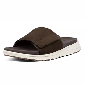 FitFlop Men Sporty Slides Chocolate Brown