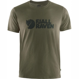 T-Shirt Fjallraven Men Logo Dark Olive-S