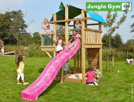 Speelset Jungle Gym Jungle Fort + Balcony Fuchsia