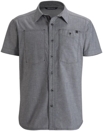 Blouse Black Diamond Men Ss Chambray Modernist Shirt Slate