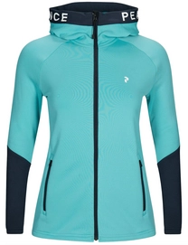 Gilet Peak Performance Women Rider Zip Hooded Tonic Sky
