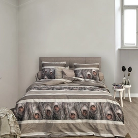 Bettwäsche Heckett & Lane Gita Brown Flanell