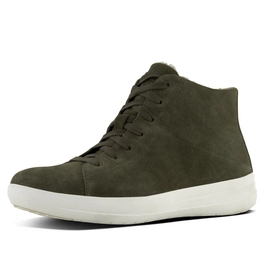 FitFlop F-Sporty Sneakerboot Suede Camouflage Green