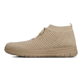 FitFlop Men Uberknit™ Slip On High Top Sneaker In Waffle Knit Light Sand