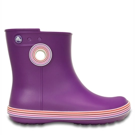 Gummistiefel Crocs Jaunt Stripes Shorty Boot Amethyst / Royal Purple Damen