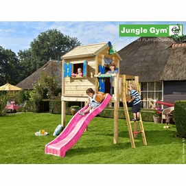 Speelset Jungle Gym Jungle Playhouse + Platform L Fuchsia