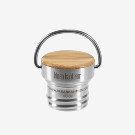 Bamboo Cap Klean Kanteen Brushed Stainless