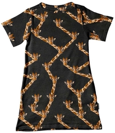 T-Shirt Kleid SNURK Giraffe Kinder Black