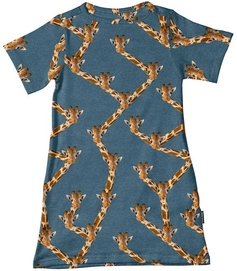 T-Shirt Dress SNURK Kids Giraffe Blue