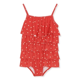 Maillot de Bain Konges Slojd Girls Mannucci Kelly Red Dot-Taille 92