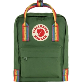 Rugzak Fjällräven Kånken Rainbow Mini Spruce Green-Rainbow Pattern