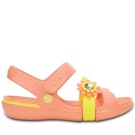 Sandale Crocs Keeley Petal Charm S Melone / Sunshine Kinder