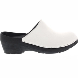 Clogs Wolky Pro Clog Printed Leather White Damen