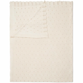 Plaid Essenza Knitted Ajour Antique Blanc-130 x 170 cm