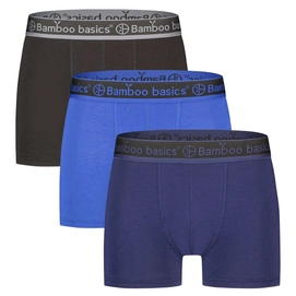 Boxershort Bamboo Basics Men Liam Black Blue Navy (3-Delig)-S