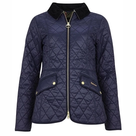Jacke Barbour Haydock Quilt Navy Pink Olive Tartan Damen