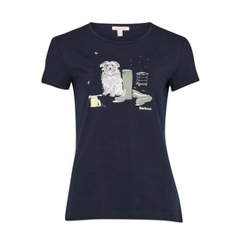 T-Shirt Barbour Women Rowen Tee Navy