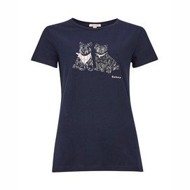 T-Shirt Barbour Women Highlands Tee Navy