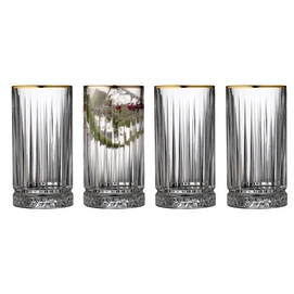 Longdrinkglas Lyngby Glas Firenze Clear 450 ml (4-Stück)