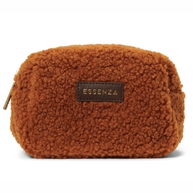 Make-Up Bag Essenza Lucy Teddy Leather Brown (15 x 10 x 10 cm)