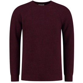 Pullover Blue Loop Essential Sweater Bordeaux Melange Herren