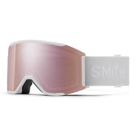 Skibrille Smith Squad Mag White Vapor 2021 / Chromapop Everyday Rose Gold Mirror / Storm Rose Flash