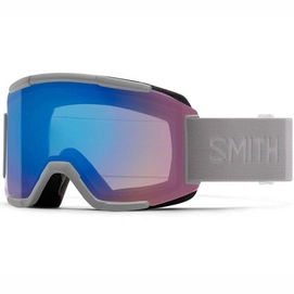 Masque de Ski Smith Squad Cloudgrey 2021 / Chromapop Photochromic Rose Flash