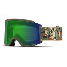 Lunettes de Ski Smith Squad XL Alder Geo Camo / Chromapop Everyday Green Mirror / Storm Rose Flash