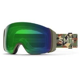Masque de Ski Smith 4D Mag Alder Geo Camo / Chromapop Everyday Green Mirror / Storm Rose Flash