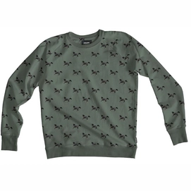 Sweater SNURK Men Black Horses Green