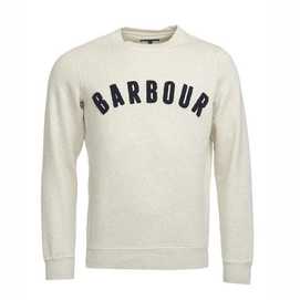Sweatshirt Barbour Prep Logo Crew Ecru Marl Herren