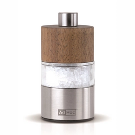 Salt and Pepper Mill AdHoc Acacia David Brown Stainless Steel 6.2 cm