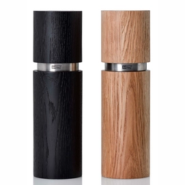 Salt and Pepper Mill AdHoc Texture Large Black Brown (2 pc)