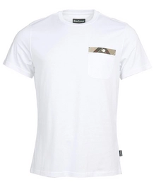 T-Shirt Barbour Men Durness Pocket Tee White