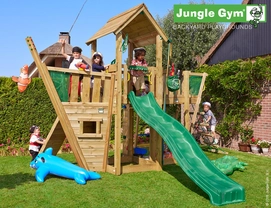 Speelset Jungle Gym Jungle Mansion + Boat Donkergroen