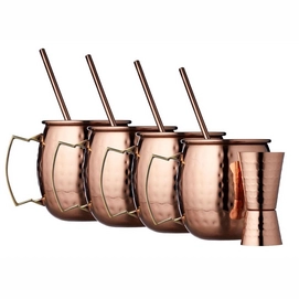 Moscow Mule Set Lyngby Glas Copper 500 ml (9-delig)