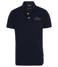 Polo Napapijri Men Elbas Stretch Blu Marine