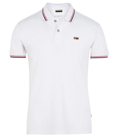 Polo Napapijri Men Taly SS Stripe Bright White