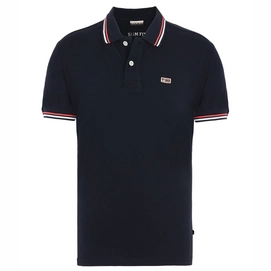 Polo Shirt Napapijri Men Taly Stripe Blu Marine