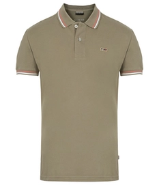 Poloshirt Napapijri Taly SS Stripe Khaki Herren