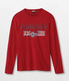 T-Shirt Napapijri Men Scott Red Scarlet