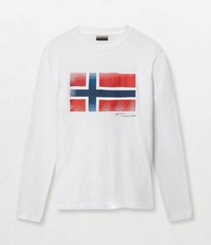 Longsleeve Napapijri Sibu LS Bright White Herren